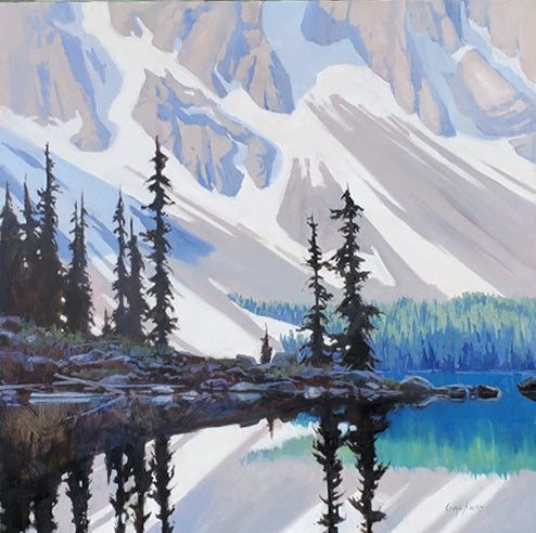 Gaye Adams artwork 'MORAINE MIRROR' at Canada House Gallery