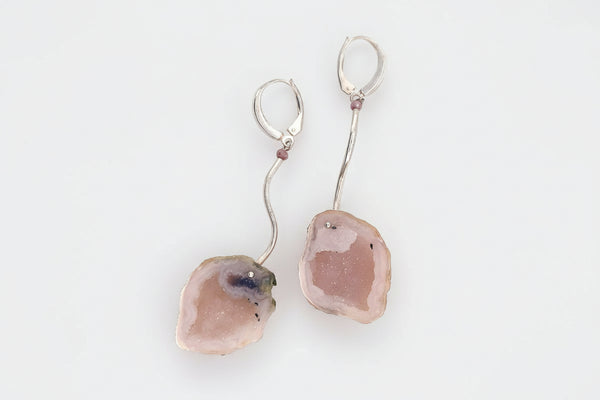 LULU B Designs artwork 'GEODE GODIVA OOK EARRINGS' at Canada House Gallery