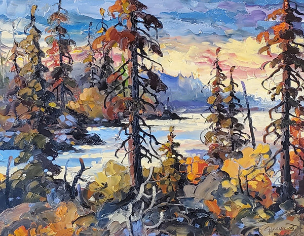 Rod Charlesworth artwork 'WASKESIW LATELIGHT' at Canada House Gallery