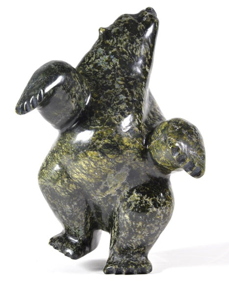 Isaccie Petaulassie artwork 'DANCING POLAR BEAR' at Canada House Gallery