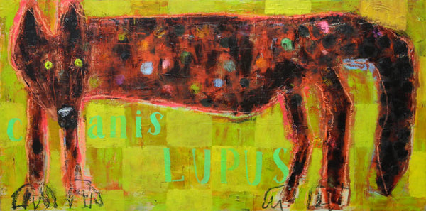 Kathie Thomas artwork 'WOLF' at Canada House Gallery