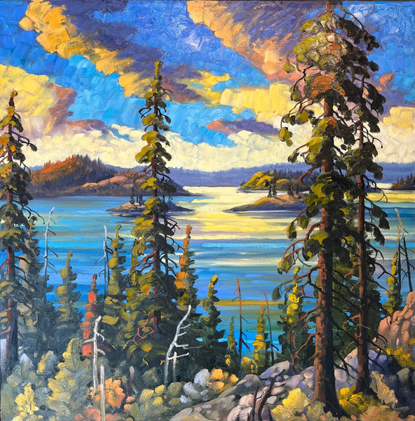 Rod Charlesworth artwork 'PRELUDE LAKE, LATE SUMMER' at Canada House Gallery