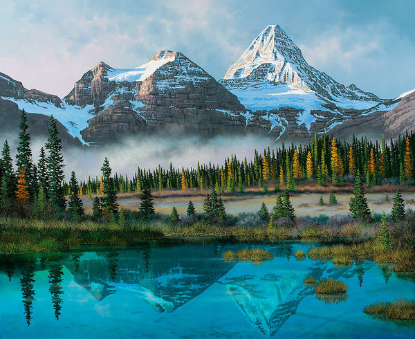 Roger D Arndt artwork 'ASSINIBOINE RISING' at Canada House Gallery