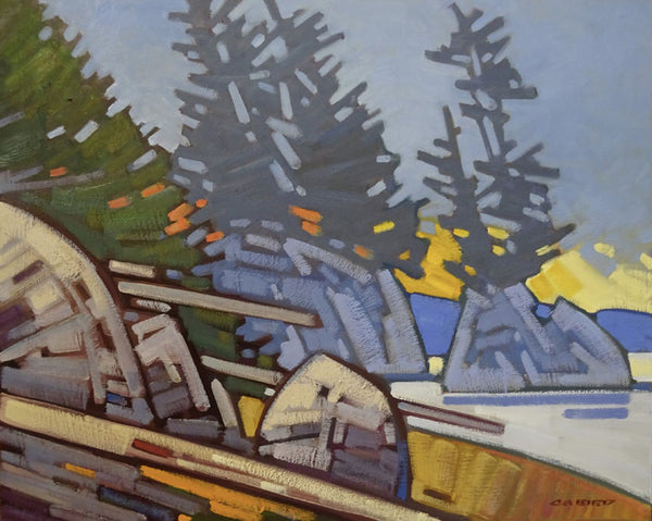 Cameron Bird artwork 'MORNING CALM-CAPE CAUTION' at Canada House Gallery