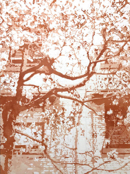 Anastasia Kimmett artwork 'BLOSSOMS AND BRICKS' at Canada House Gallery