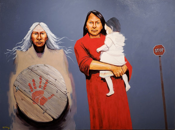 Terry McCue artwork 'RED DRESS #19' at Canada House Gallery