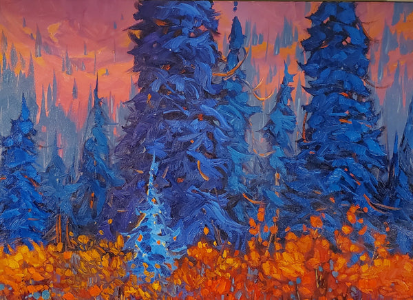 Dominik J Modlinski artwork 'INTO THE BLUE' at Canada House Gallery