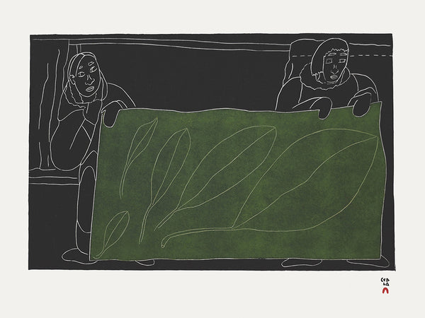 Shuvinai Ashoona artwork 'FLOATING LEAVES' at Canada House Gallery