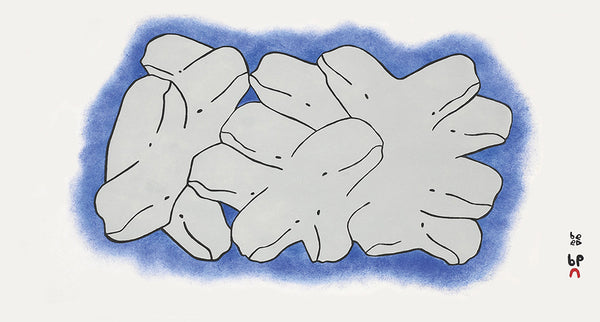 Olooreak Etungat artwork 'BELUGA DREAM' at Canada House Gallery
