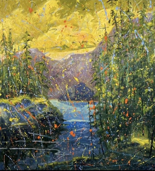 Michael Cameron artwork 'MOUNTAIN LAKE' at Canada House Gallery