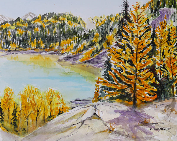 Cliff Swanlund artwork 'ROCK ISLE LAKE WEST SHORE' at Canada House Gallery