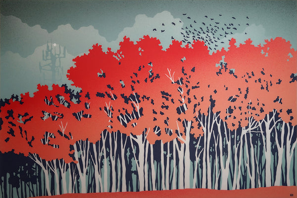 Jeff Sylvester artwork 'AUTUMN SIGNALS' at Canada House Gallery