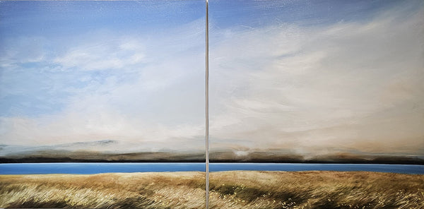 Richard Cole artwork 'LAND LINE DIPTYCH' at Canada House Gallery