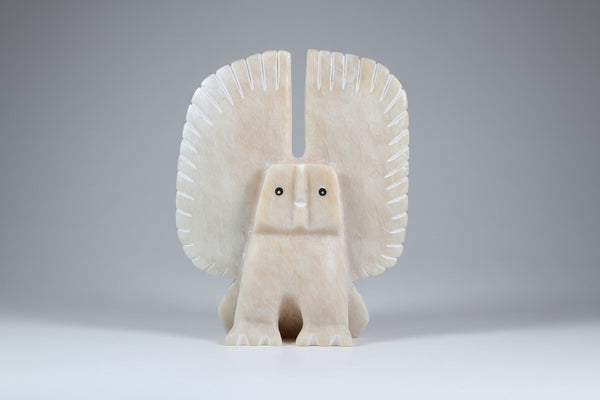 Malitu Akesuk artwork 'OWL' at Canada House Gallery