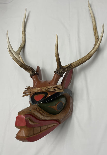 Ernest Puglas artwork 'ELK MASK' at Canada House Gallery