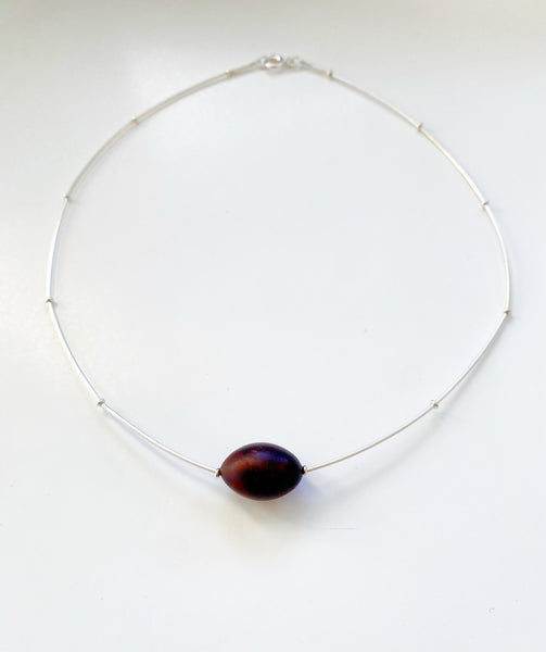 . NESHKA artwork 'AMBER BEAD AND SILVER #1107' at Canada House Gallery