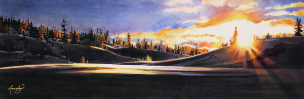 Jennifer Annesley artwork 'ALPINE FINALE' at Canada House Gallery