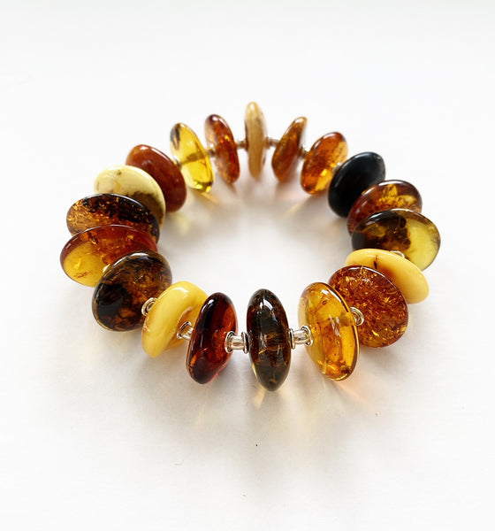. NESHKA artwork 'AMBER DISK BRACELET' at Canada House Gallery