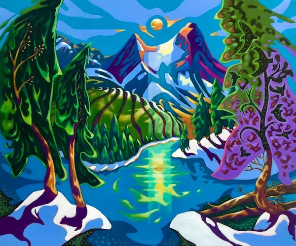 K Neil Swanson artwork 'HA LING WINTER LIGHT' at Canada House Gallery