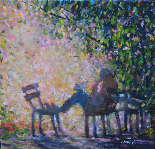 Bev Rodin artwork 'READING SPOT' at Canada House Gallery