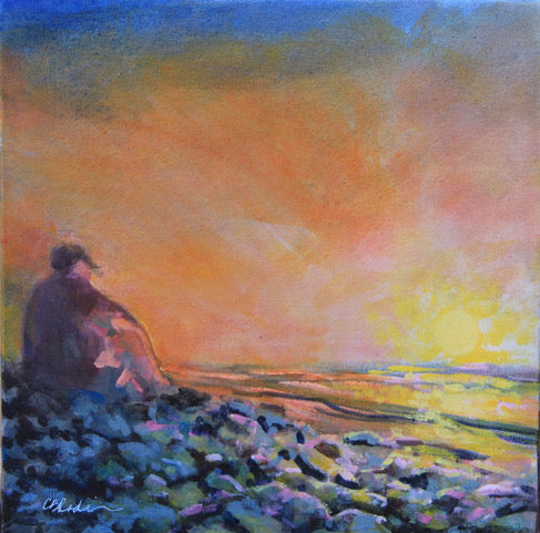 Bev Rodin artwork 'DAY`S END' at Canada House Gallery