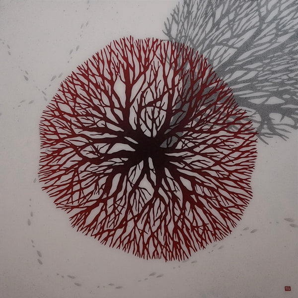 Jeff Sylvester artwork 'WINTER TRACKS' at Canada House Gallery