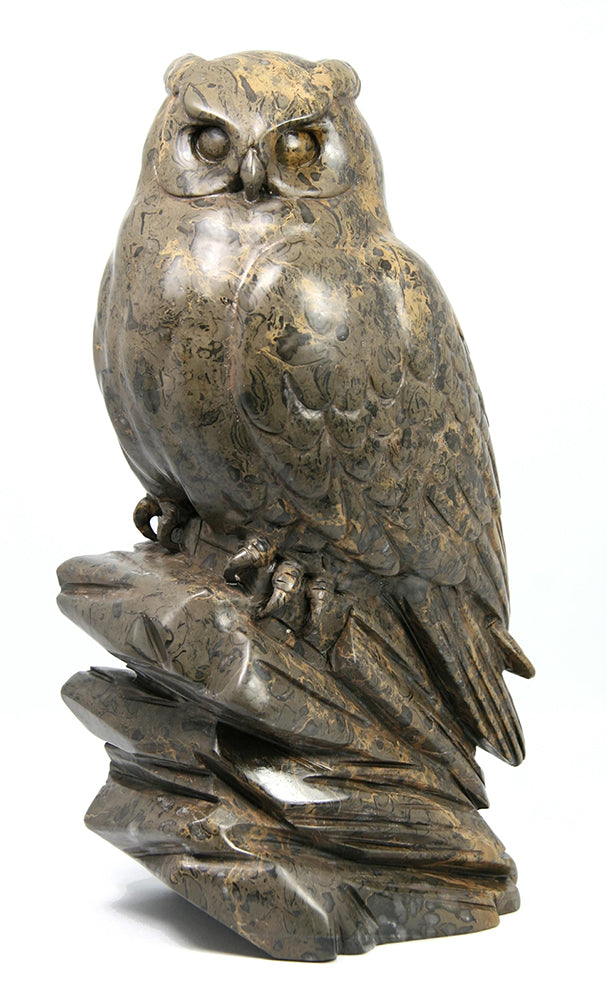 Ken Q Li artwork 'GREAT HORNED OWL' at Canada House Gallery