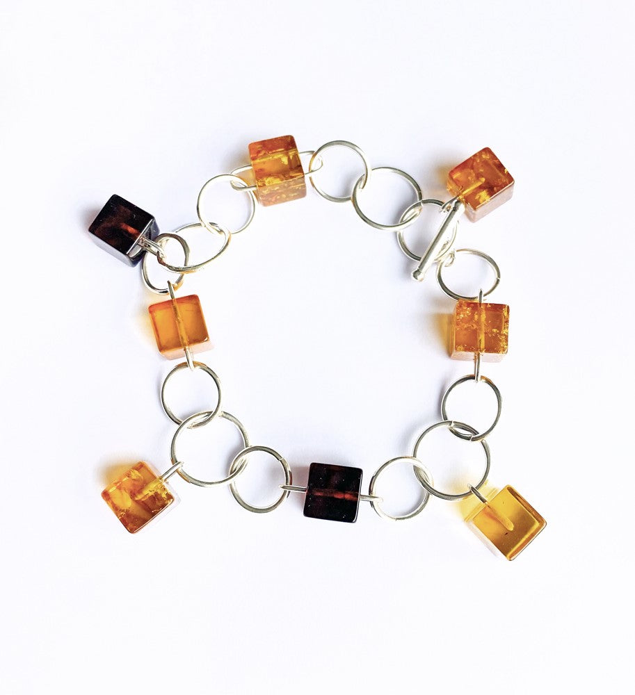 . NESHKA artwork 'AMBER BRACELET W/ SILVER' at Canada House Gallery