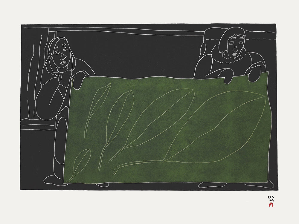 Shuvinai Ashoona artwork 'FLOATING LEAVES 27/50' at Canada House Gallery