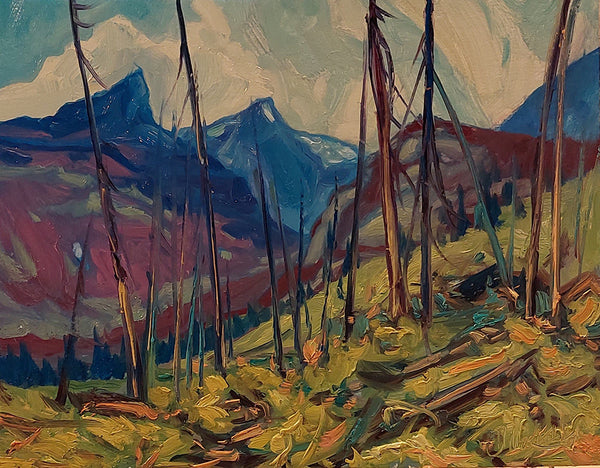 Dominik J Modlinski artwork 'CHILKOTIN MOUNTAINS' at Canada House Gallery