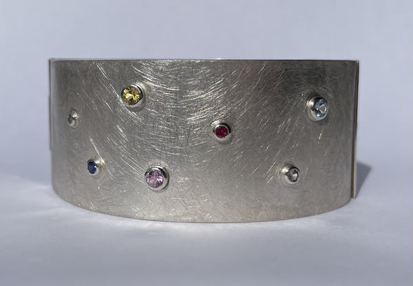 Susan Kun artwork 'STERLING SILVER CUFF WITH VARIOUS GEMS' at Canada House Gallery