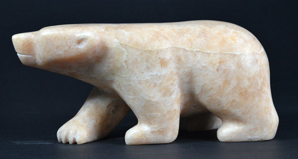 Adamie Mathewsie artwork 'WALKING POLAR BEAR' at Canada House Gallery