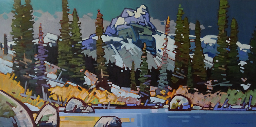 Cameron Bird artwork 'EARLY SEASON SNOW LAKE O'HARA' at Canada House Gallery