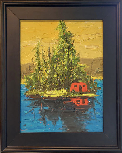 Michael Cameron artwork 'ISLAND CAMPING' at Canada House Gallery