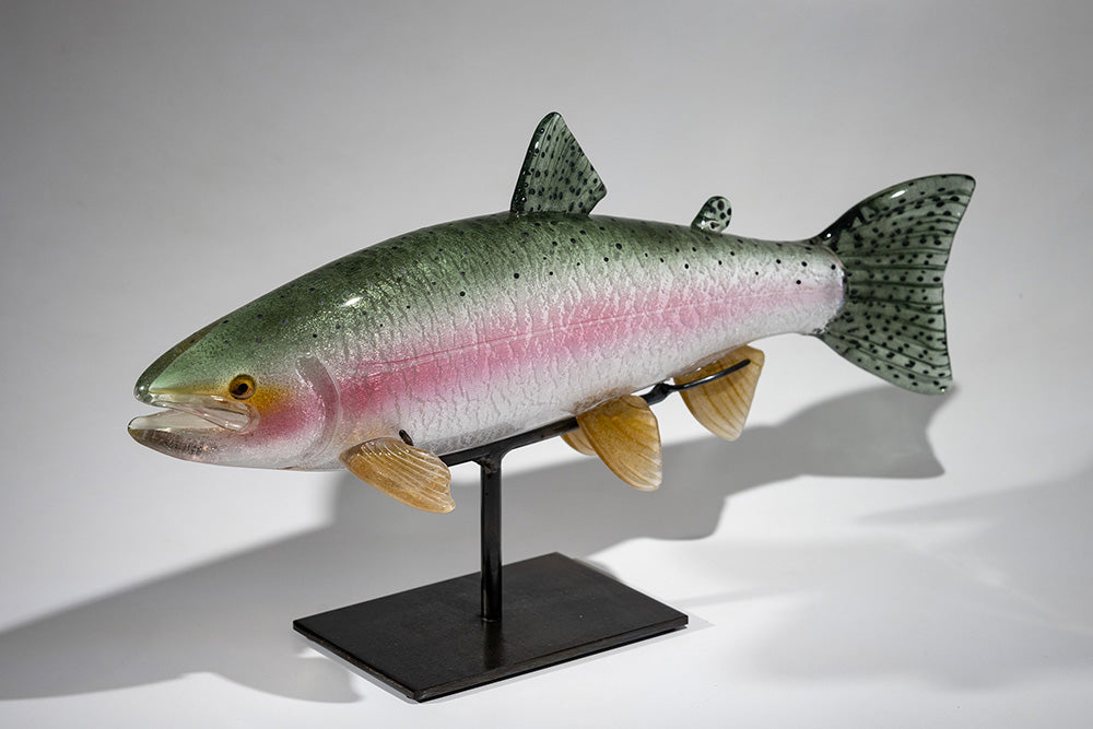 Ryan Bavin artwork 'KAMLOOPS (RAINBOW) TROUT #240710-1' at Canada House Gallery