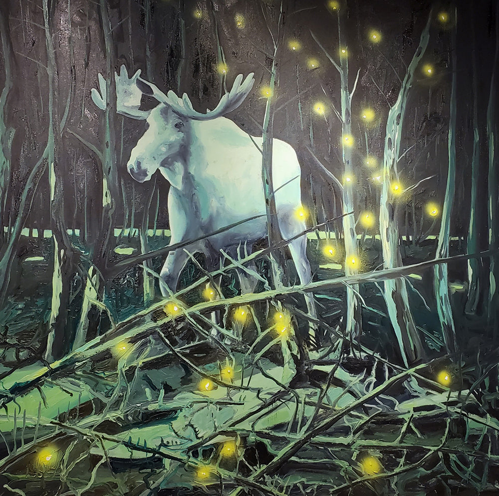 Michael Cameron artwork 'GHOST AT MOOSE MEADOWS II' at Canada House Gallery