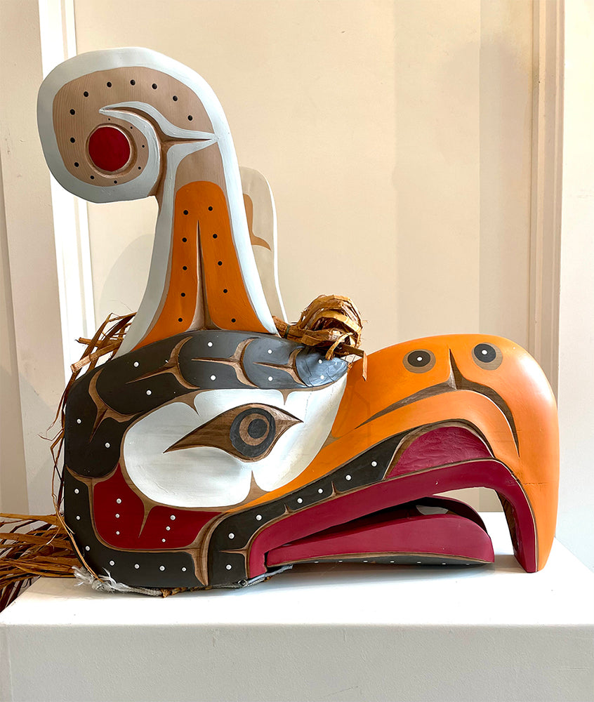 Ernest Puglas artwork 'TSUNA - THUNDERNBIRD MASK' at Canada House Gallery