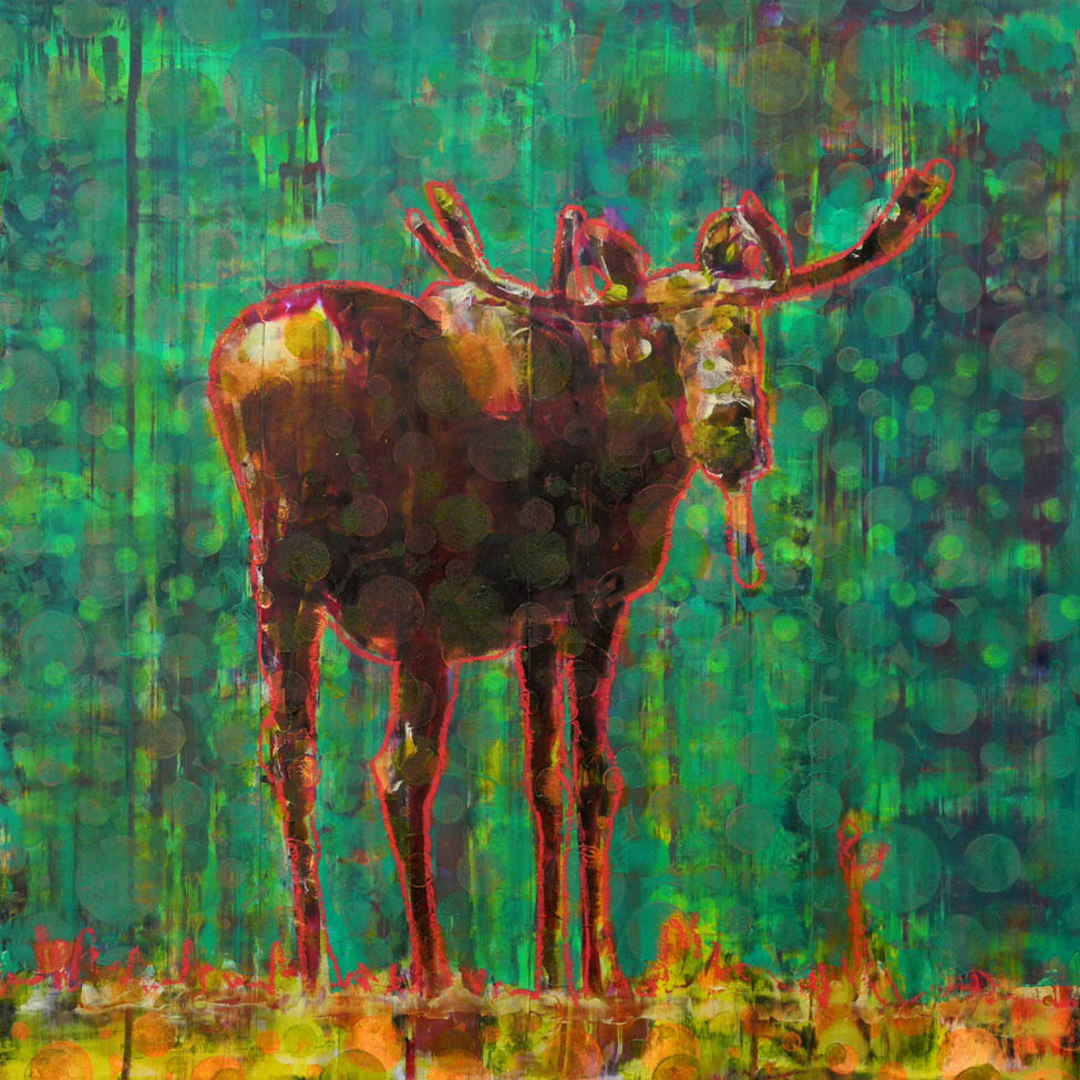 Les Thomas artwork 'AP #024-2350 MOOSE' at Canada House Gallery