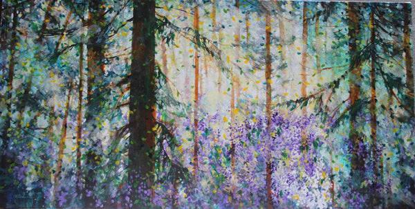 Bev Rodin artwork 'FOREST LIGHT SERIES: LILACS IN BLOOM' at Canada House Gallery