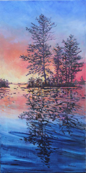 Bev Rodin artwork 'SHORELINE SERIES: AHMIC LAKE ISLAND' at Canada House Gallery