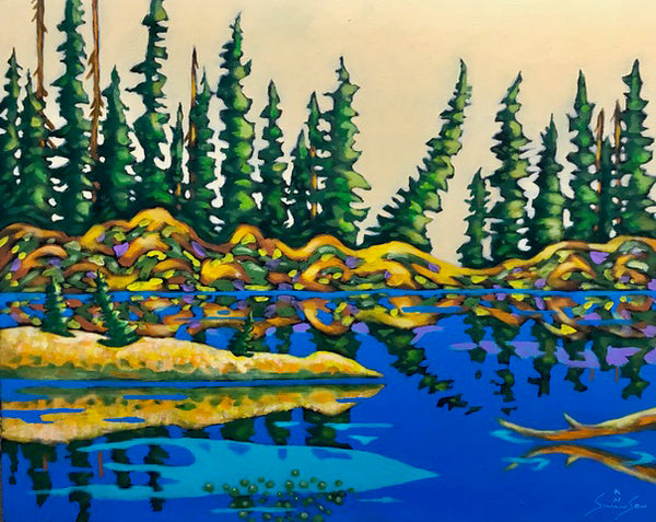 K Neil Swanson artwork 'NORTHERN RIVER' at Canada House Gallery