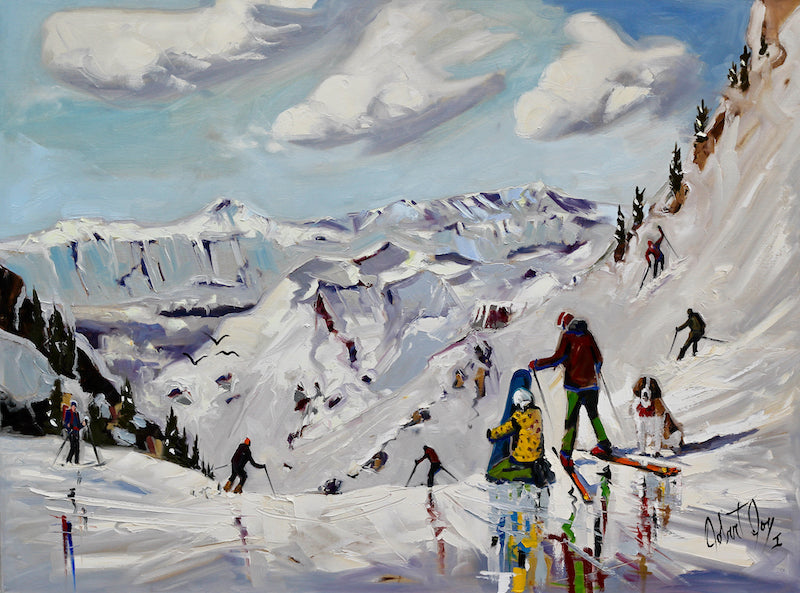 Robert Roy artwork 'BANFF SOUS LA NEIGE' at Canada House Gallery