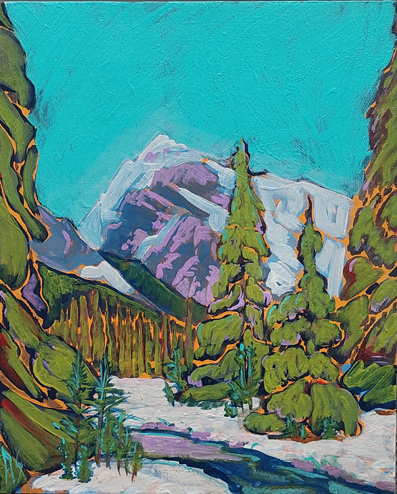 Aron Szabo artwork 'AUGUST SNOW - SMUTWOOD TRAIL' at Canada House Gallery