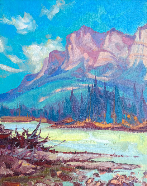 Dominik J Modlinski artwork 'CASTLE MOUNTAIN' at Canada House Gallery