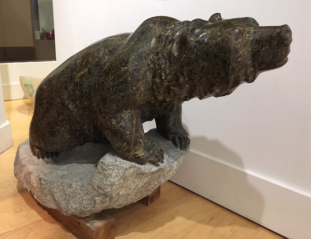 Cathryn Jenkins artwork 'SHAKING OFF - GRIZZLY' at Canada House Gallery