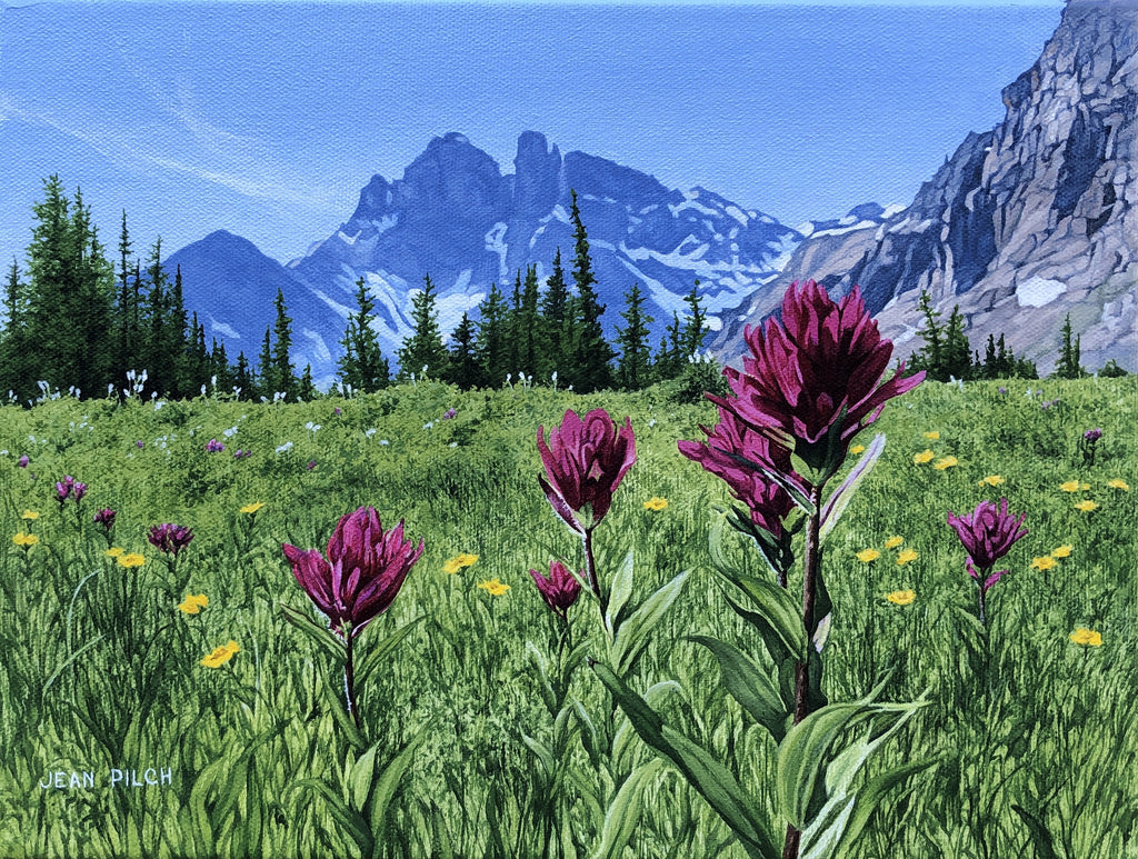 Jean Pilch artwork 'ASSINIBOINE MEADOW' at Canada House Gallery