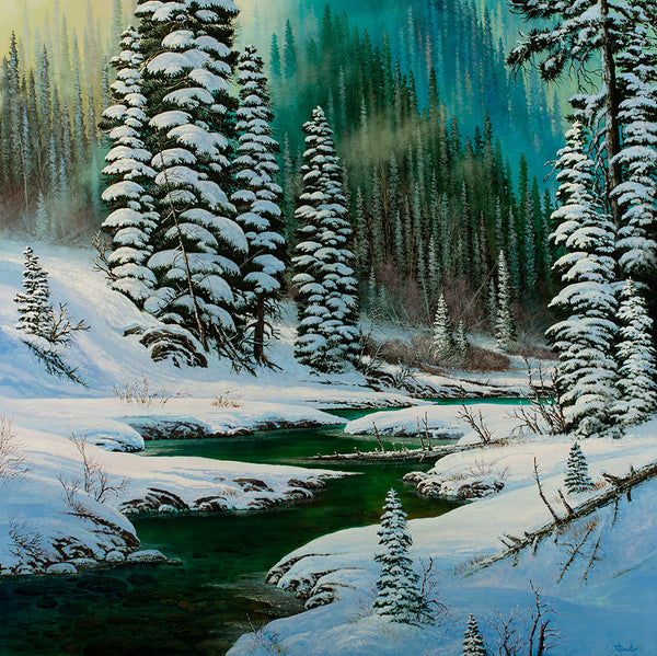 Roger D Arndt artwork 'A WINTER'S PRESENCE' at Canada House Gallery