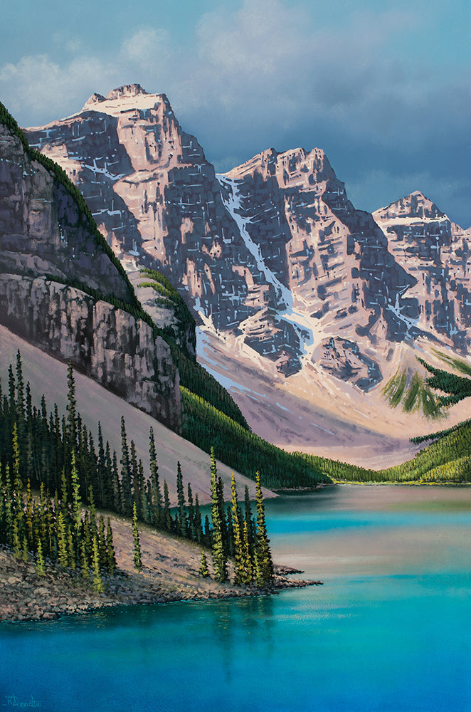 Roger D Arndt artwork 'MORNING LIGHT AT MORAINE' at Canada House Gallery