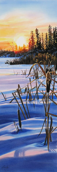 Jennifer Annesley artwork 'WINTER CATTAILS' at Canada House Gallery