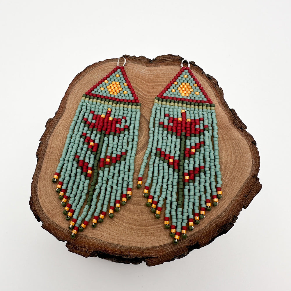 Ariel Hill artwork 'PAINTBRUSH EARRINGS - WILDFLOWER SERIES' at Canada House Gallery